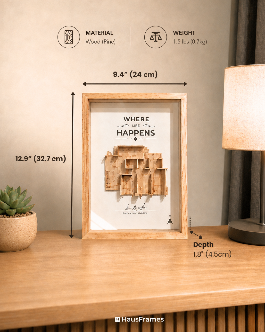 Signature 3D Floor Plan Frames